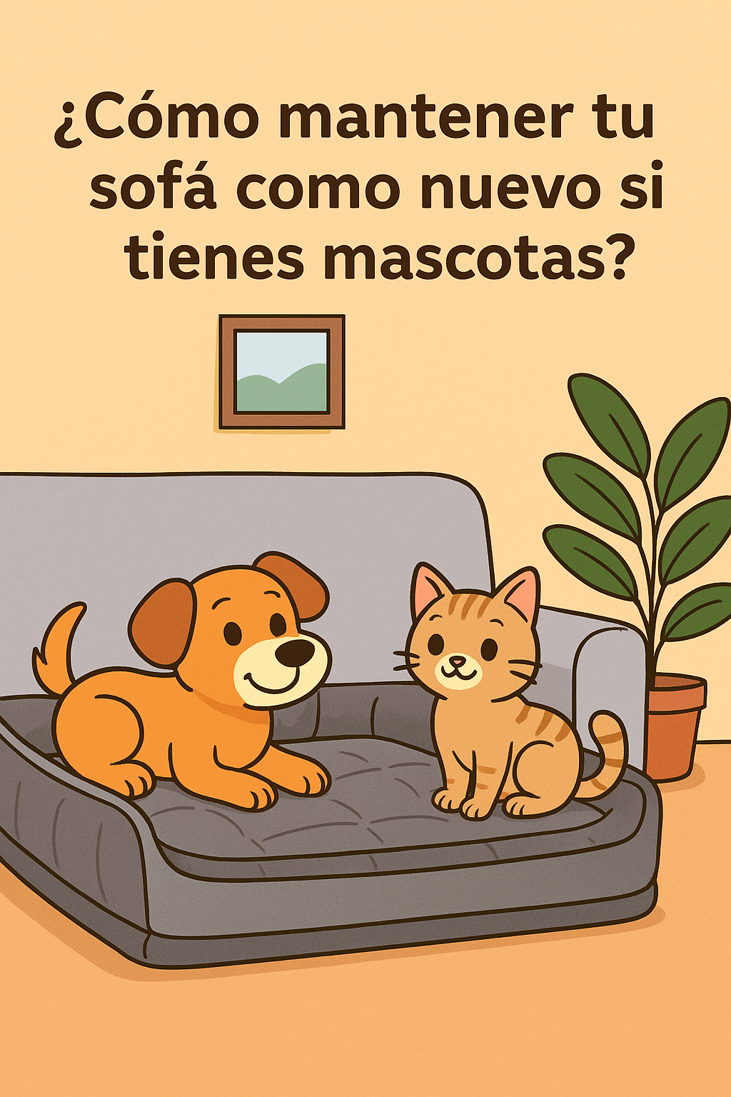 ¿Cómo mantener tu sofá como nuevo si tienes mascotas?