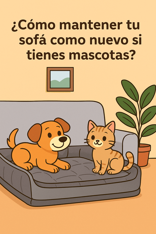 ¿Cómo mantener tu sofá como nuevo si tienes mascotas?