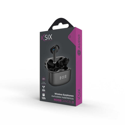 Auriculares inalámbricos KSIX Noise Cancel 3 Negro